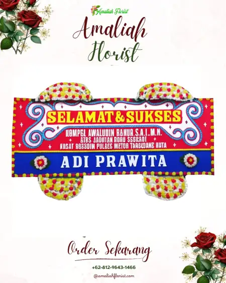 Papan Bunga Ucapan Selamat Syamsudin Noor