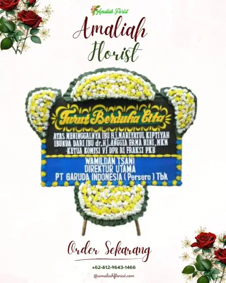 Papan Bunga Duka Syamsudin Noor